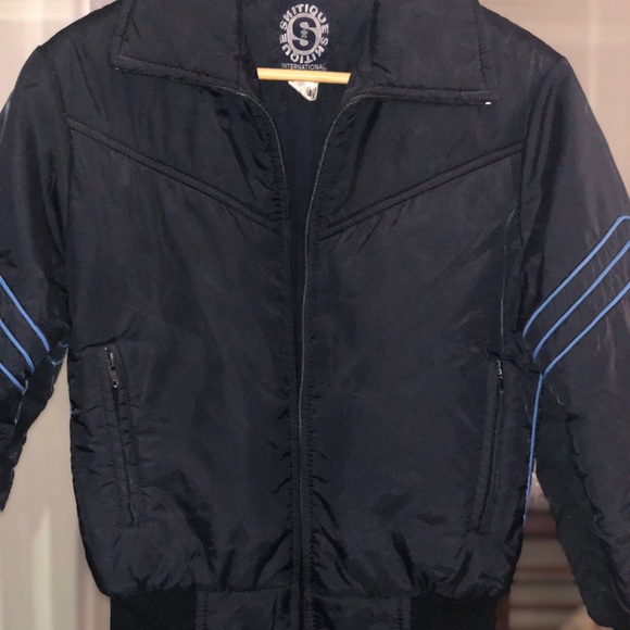 Women's Skitique International Black BomberJacket, S - Picture 2 of 4